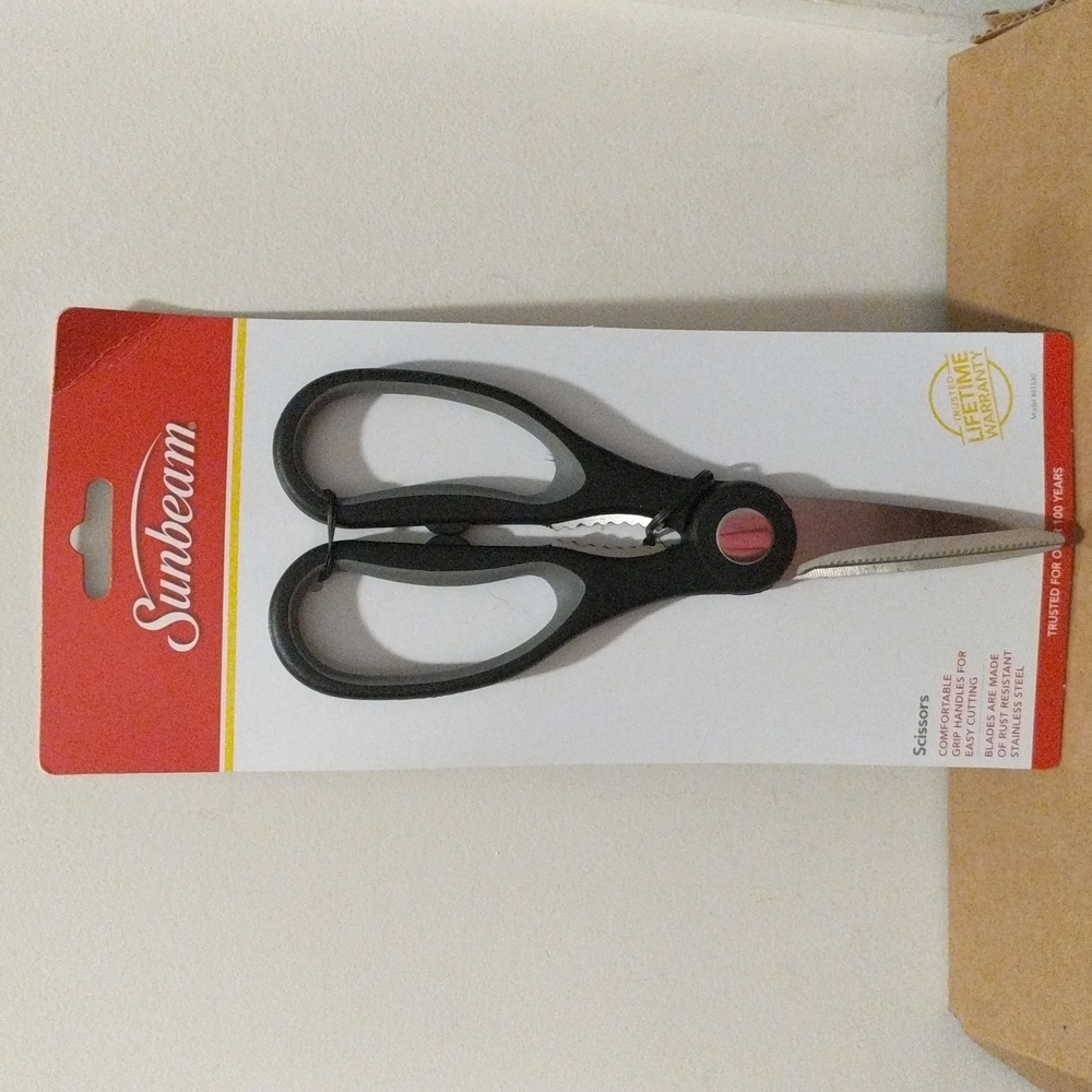 SUNBEAM KITCHEN SCISSORS SHEARS